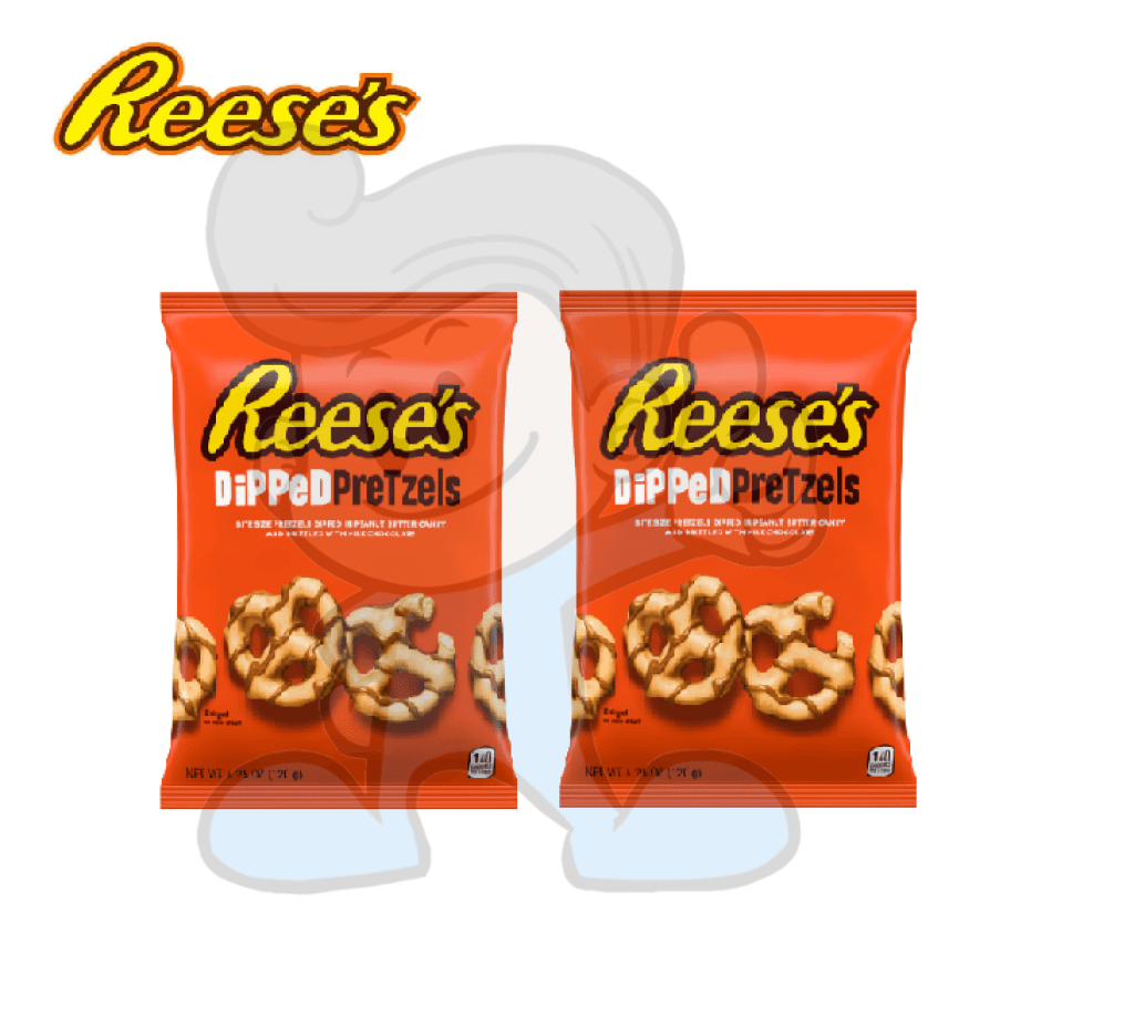 Reese's Dipped Pretzels Milk Chocolate Peanut Butter Snack (2 x 120 g)
