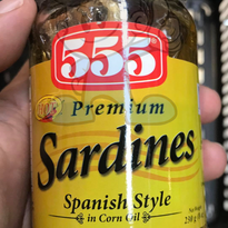 555 Premium Sardines Spanish Style In Corn Oil (3 X 230 G) Groceries