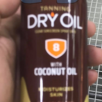 Banana Boat Tanning Dry Oil Clear Sunscreen Spray Spf 8 With Coconut 170G Beauty