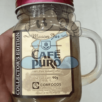 Cafe Puro Mason Jar 100% Pure Instant Coffee Collector's Edition (2 X 90 G) Groceries