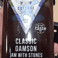 Cottage Delight Classic Damson Jam With Stones 340G Groceries