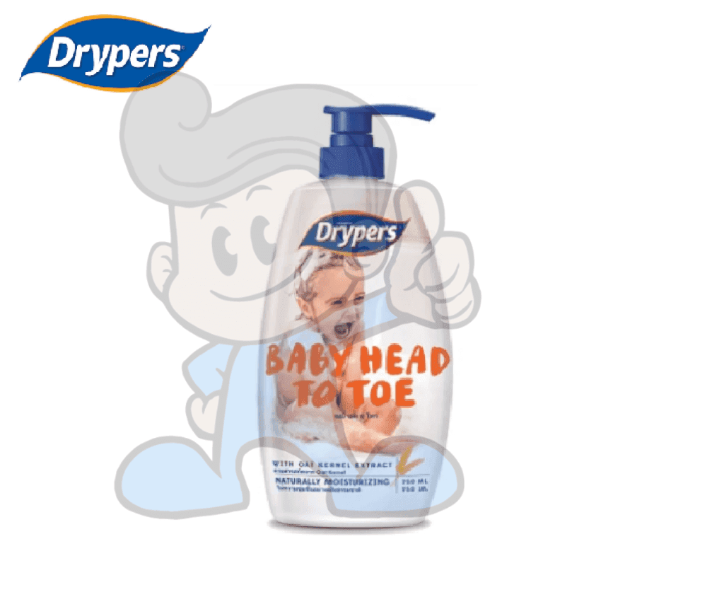 Drypers No Tears Baby Head To Toe With Oat Kernel Extracts 750Ml Mother &
