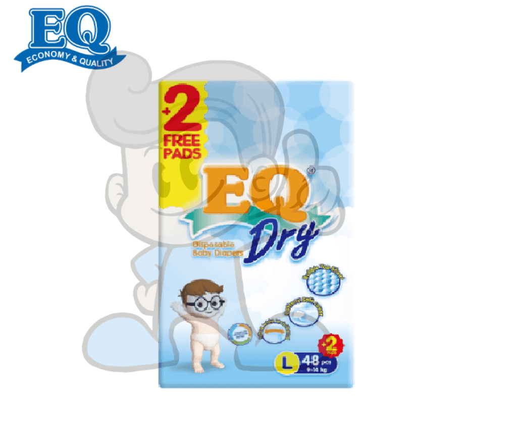 Eq Dry Disposable Baby Diapers L 48S Mother &