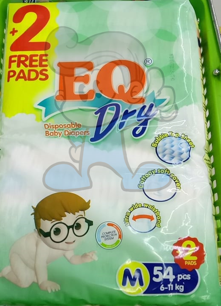 Eq Dry Disposable Baby Diapers M 54S Mother &