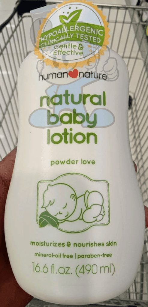 Human Nature Natural Baby Lotion Powder Love 16.6Oz Mother &