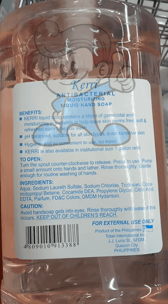 Kerri Anti-Bacterial Moisturizing Liquid Hand Soap 1000Ml Beauty