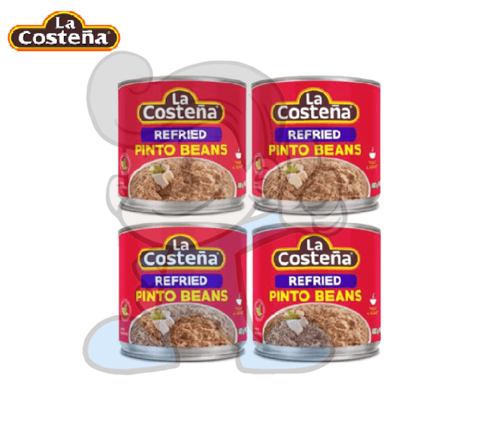 La Costena Refried Pinto Beans (4 X 400G) Groceries