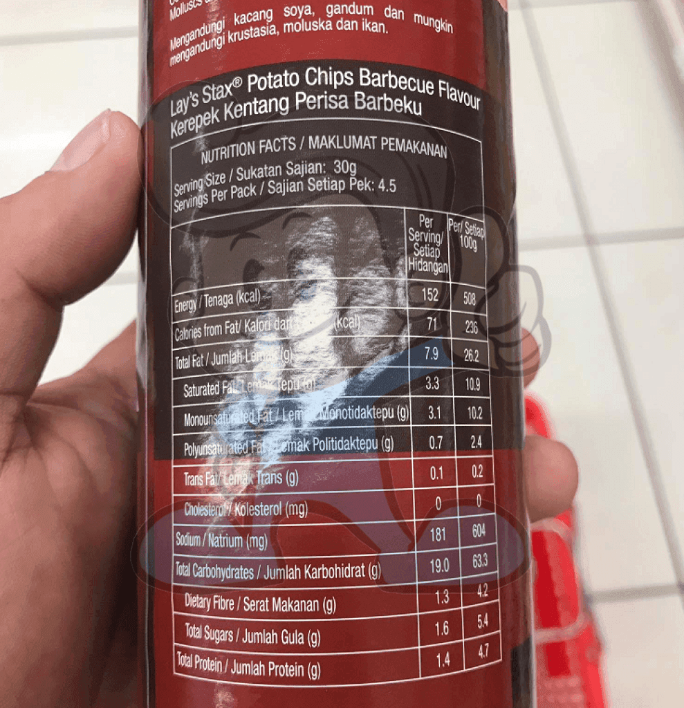 Lays Chip Stax Barbecue (3 X 135G) Groceries