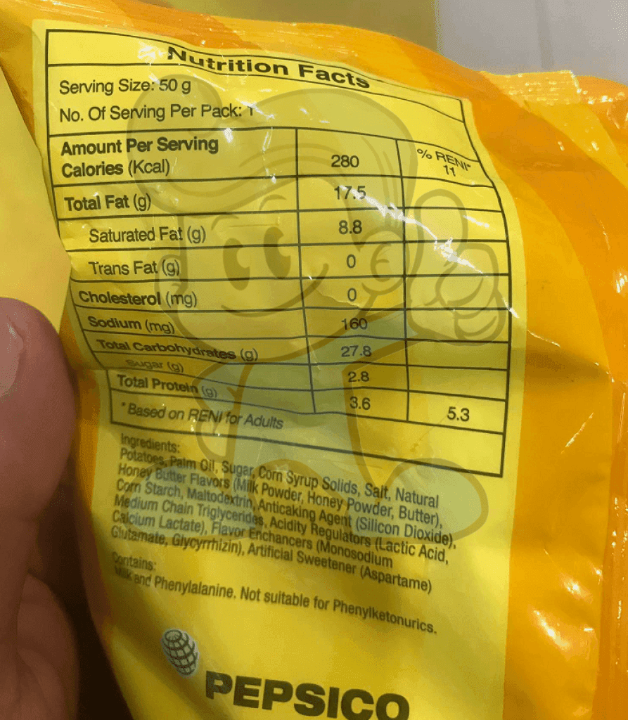 Lays Honey Butter Flavored Potato Chips (6 X 50G) Groceries