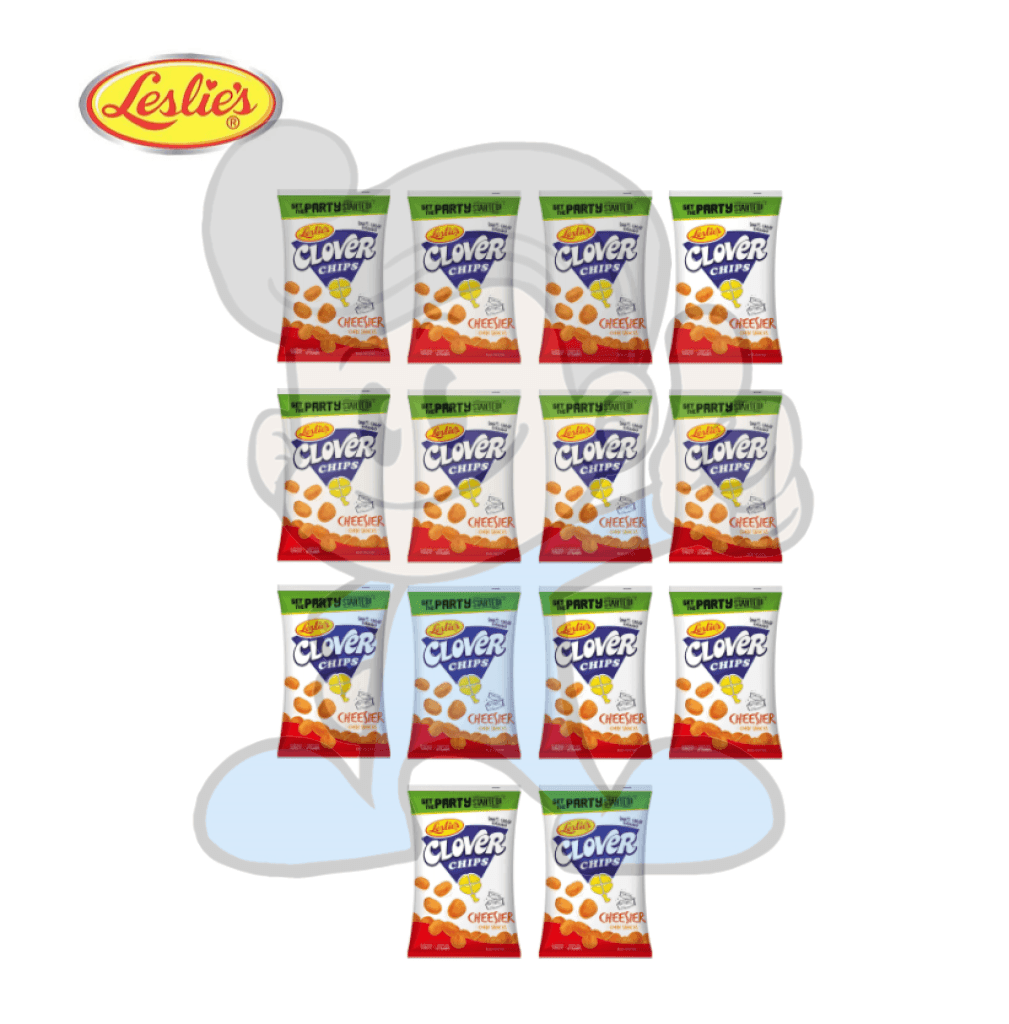Leslies Clover Chips Cheesier (14 X 55G) Groceries