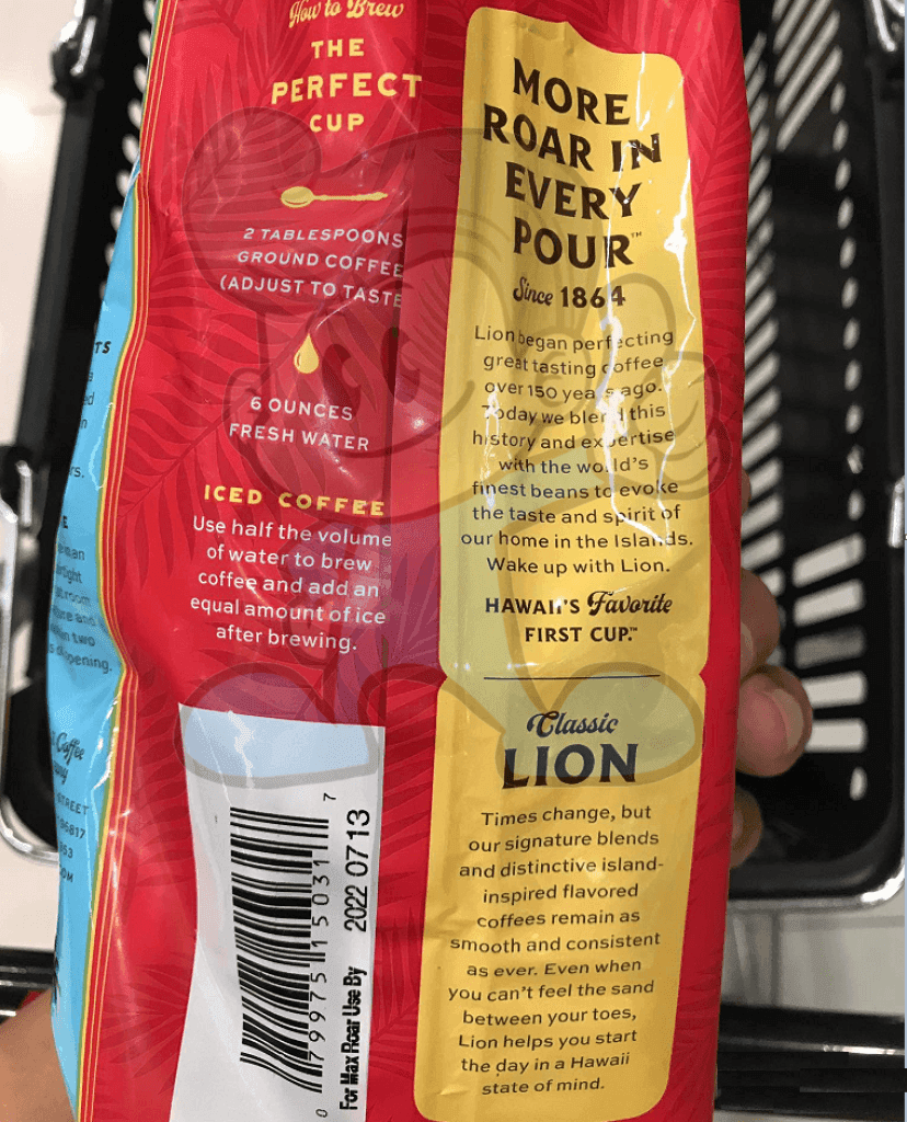 Lion Coffee Vanilla Macadamia 7 Oz. Groceries