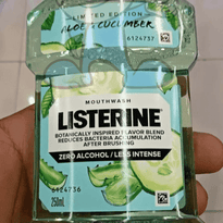 Listerine Mouthwash Aloe & Cucumber (2 X 250 Ml) Beauty