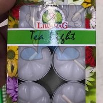 Liwanag Tea Light Candles In Metal Cups (2 X 6 Pcs) Lighting & Décor