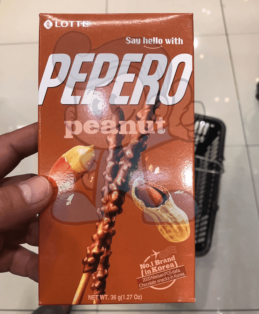 Lotte Pepero Peanut Biscuit Sticks (3 X 36G) Groceries