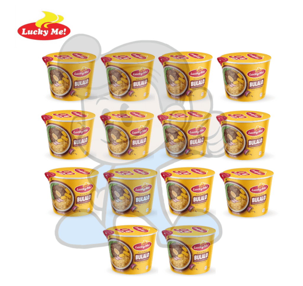 Lucky Me! Go Cup Mini Instant Noodle Soup Bulalo (14 X 40G) Groceries