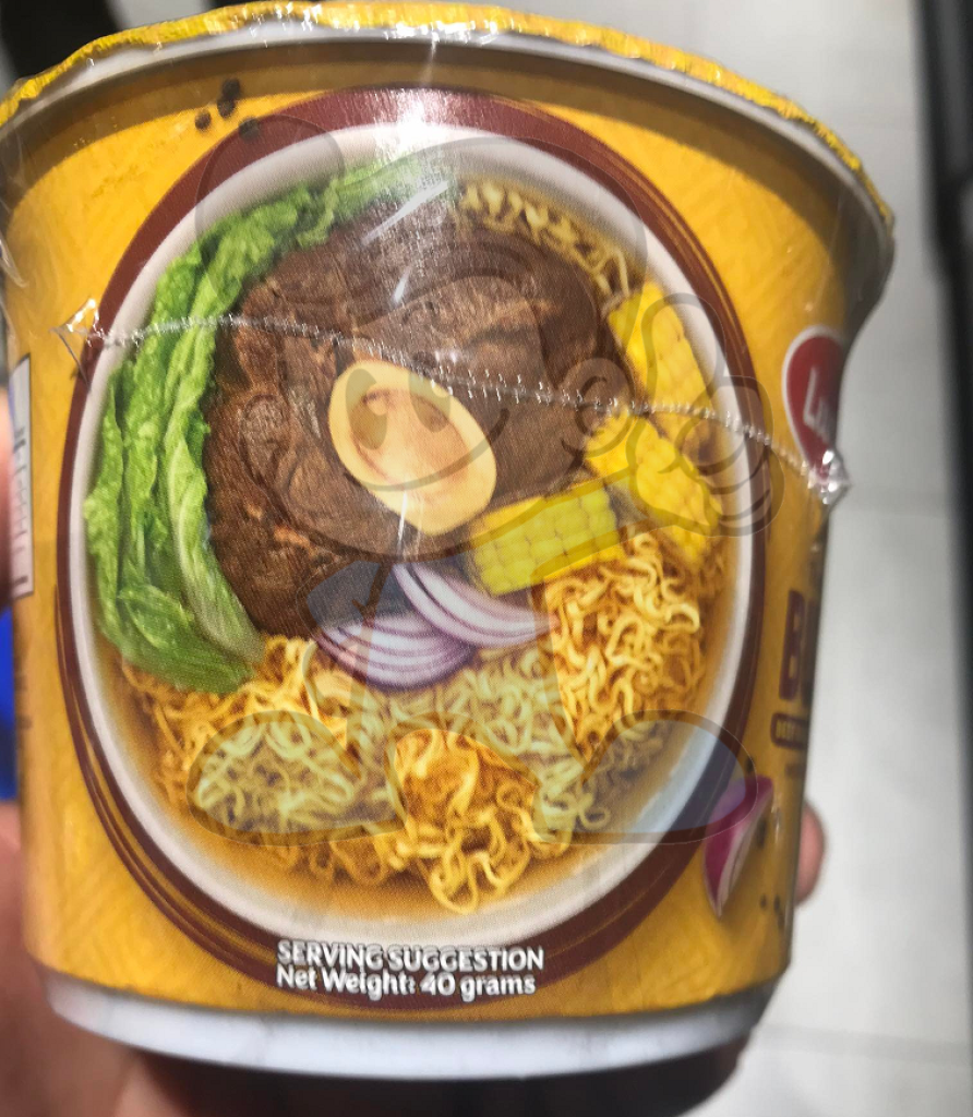Lucky Me! Go Cup Mini Instant Noodle Soup Bulalo (14 X 40G) Groceries