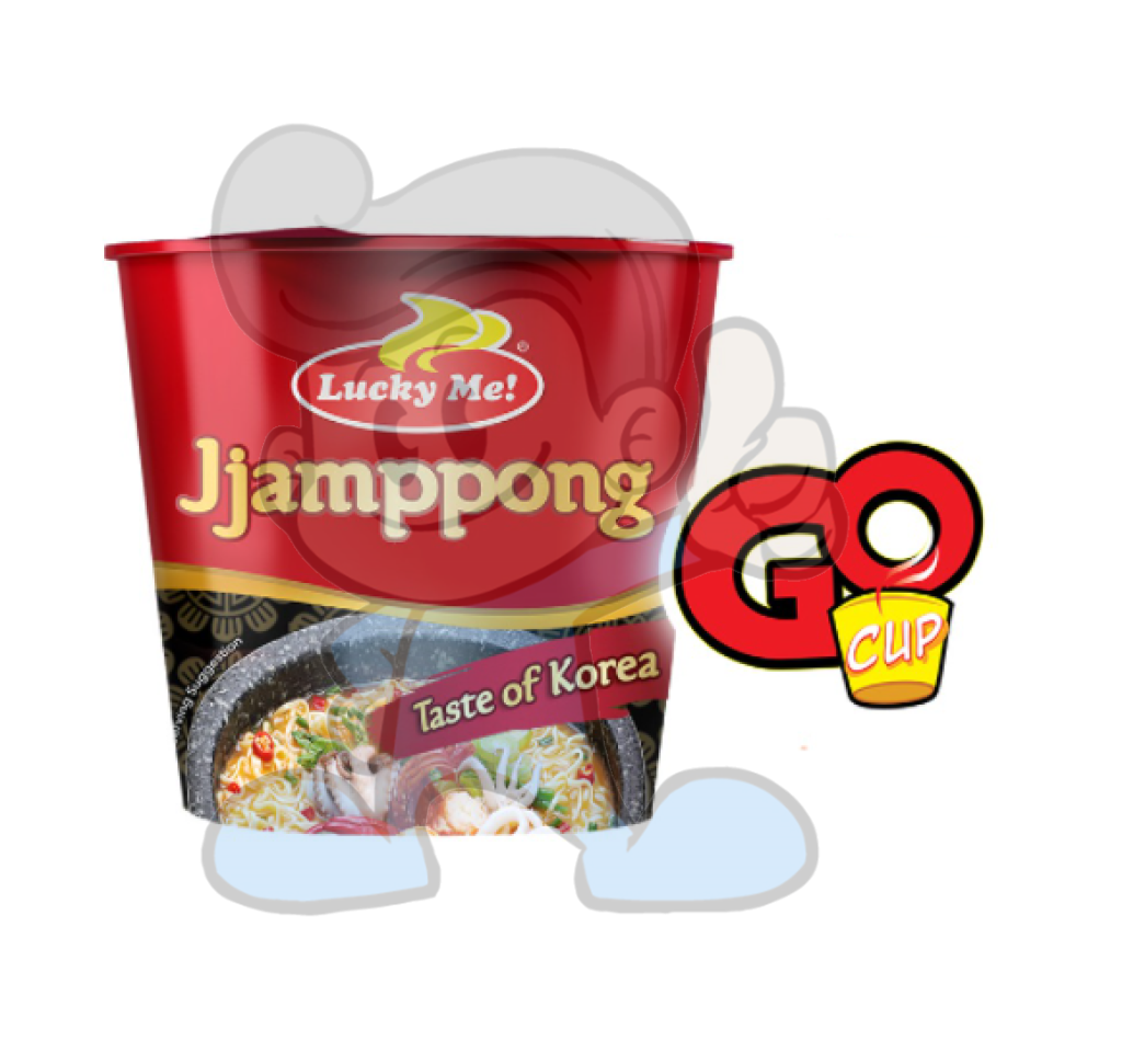 Lucky Me! Go Cup Mini Instant Noodle Soup Jjamppong (10 X 40G) Groceries