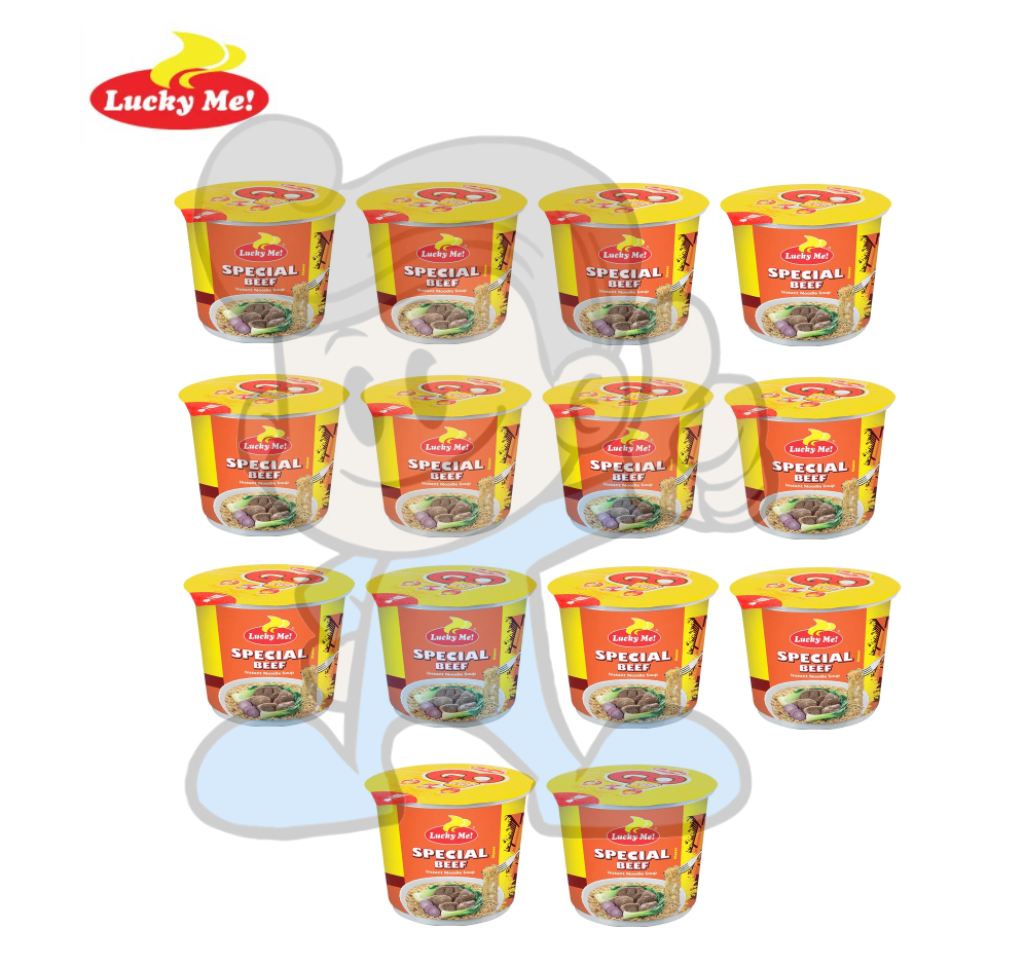 Lucky Me! Go Cup Special Beef (14 X 40G) Groceries