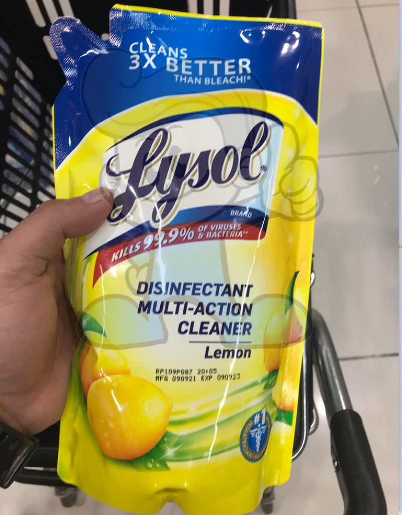 Lysol Disinfectant Lemon Multi-Action Cleaner (2 X 800Ml) Household Supplies