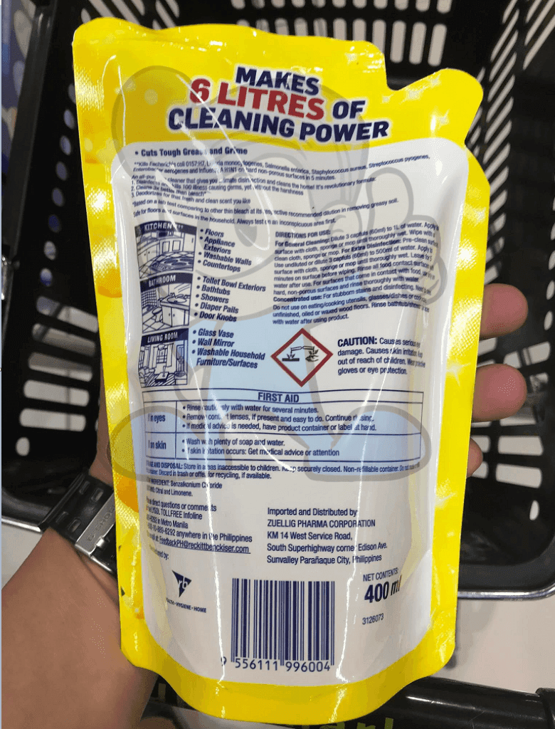 Lysol Multi-Action Cleaner Lemon (2 X 400Ml) Household Supplies