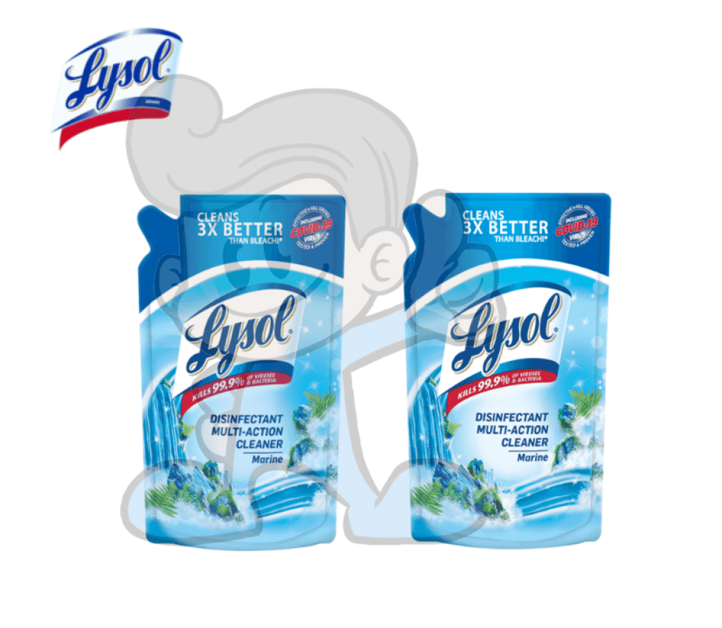 Lysol Multi-Action Cleaner Marine (2 X 400Ml) Household Supplies