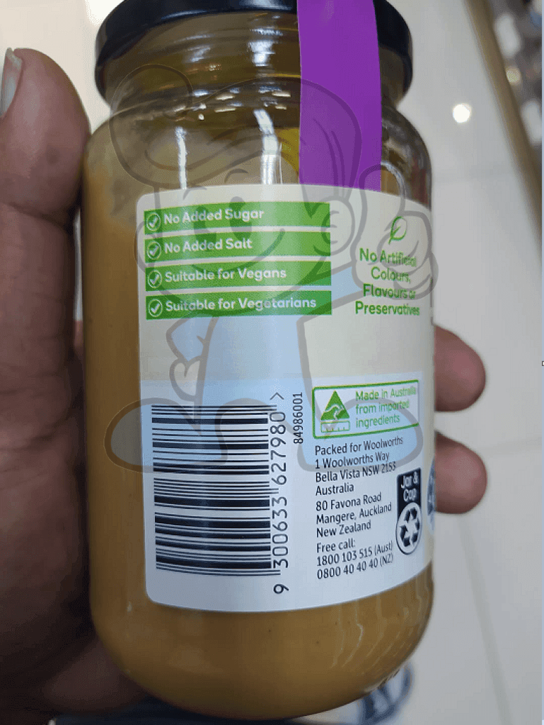Macro Organic Smooth Peanut Butter 375G Groceries