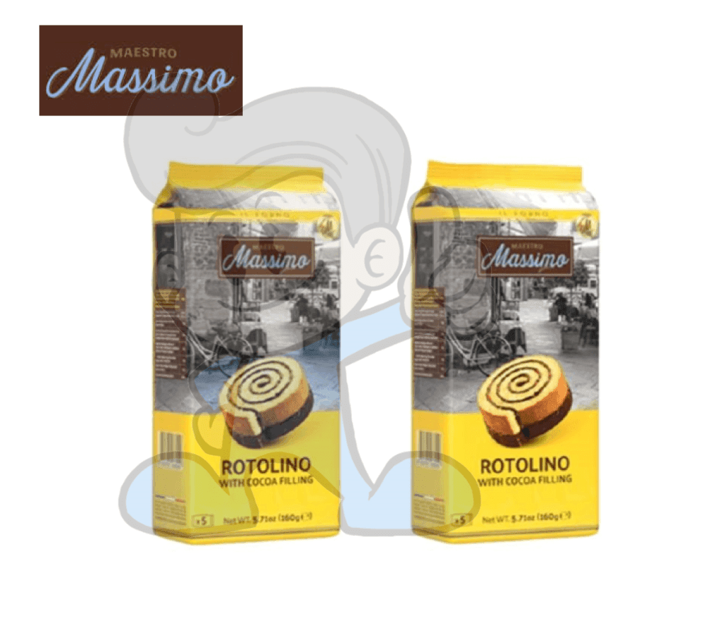 Maestro Massimo Rotolino With Cocoa Filling (2 X 160G) Groceries