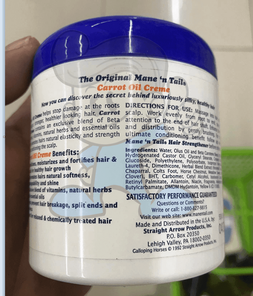 Mane N Tail The Original Carrot Oil Cream 156G Beauty