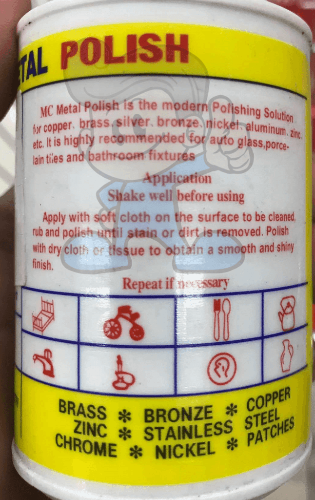 Mc Metal Polish (2 X 125 Ml) Household Supplies