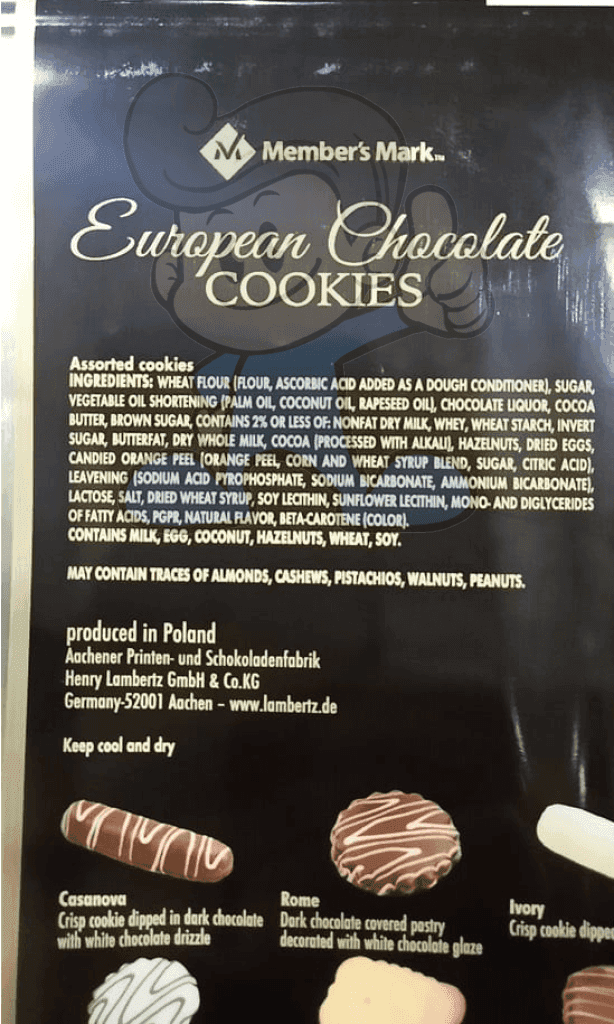 Members Mark European Chocolate Cookies 1.4Kg Groceries