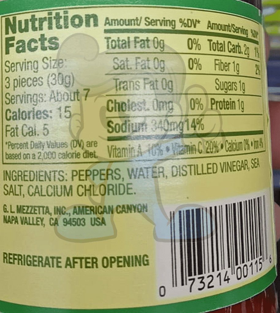 Mezzetta In The Napa Valley Sweet Cherry Peppers (2 X 473Ml) Groceries