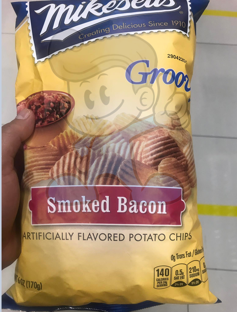 Mikesells Mesquite Smoked Bacon Groovy Potato Chips (2 X 170G) Groceries
