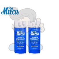 Milcu Sports Deodorant Underarm & Foot Powder (2 X 80G) Beauty