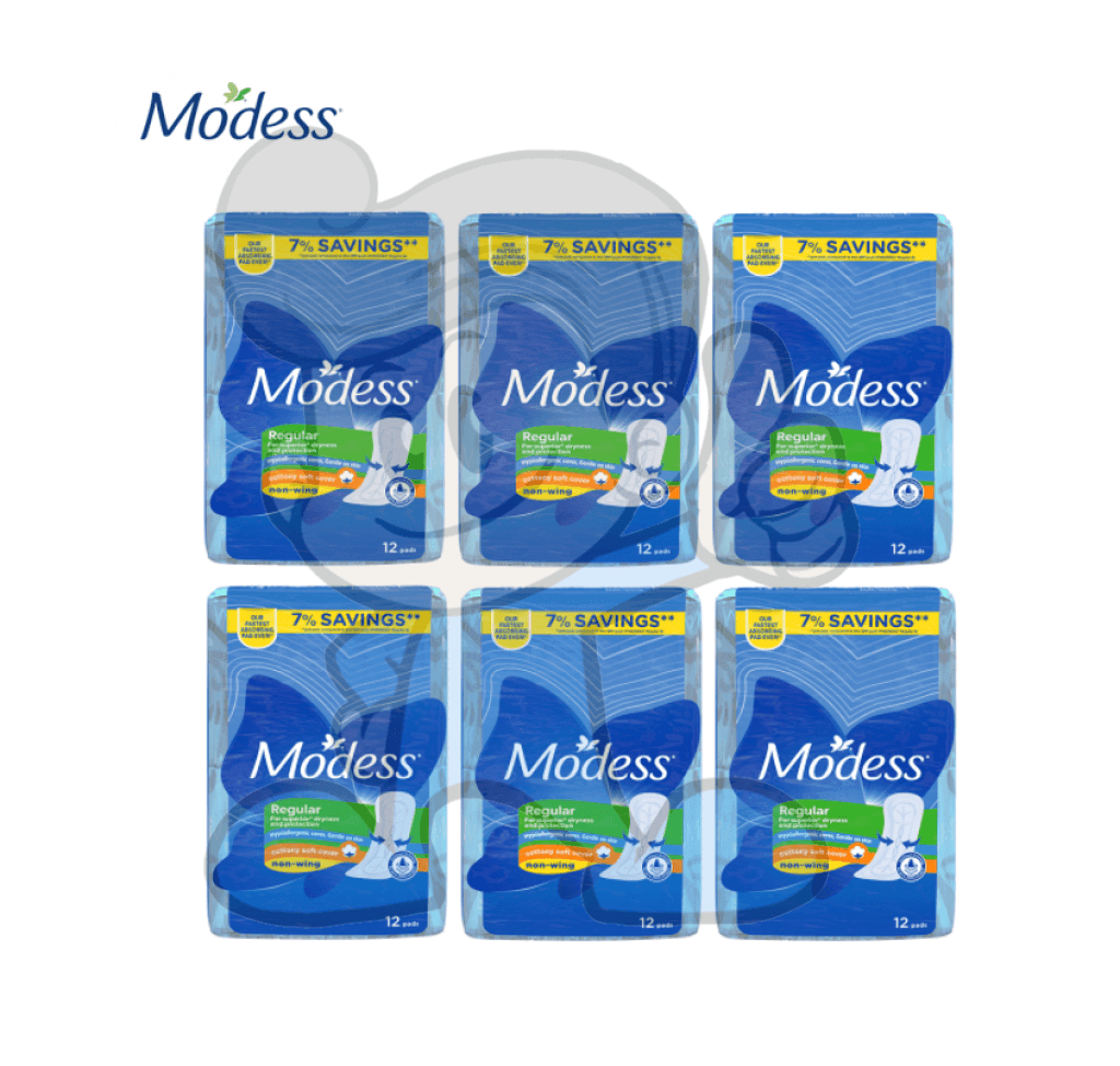 Modess Cottony Soft Non-Wing 6 Packs Beauty