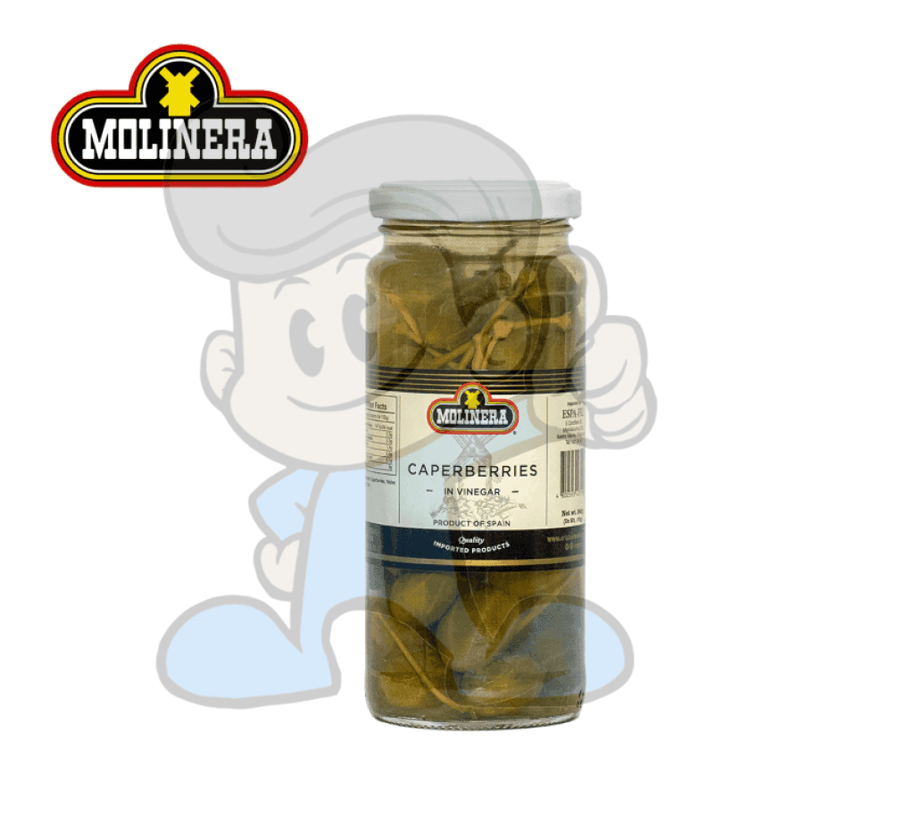 Molinera Caperberries In Vinegar 340G Groceries