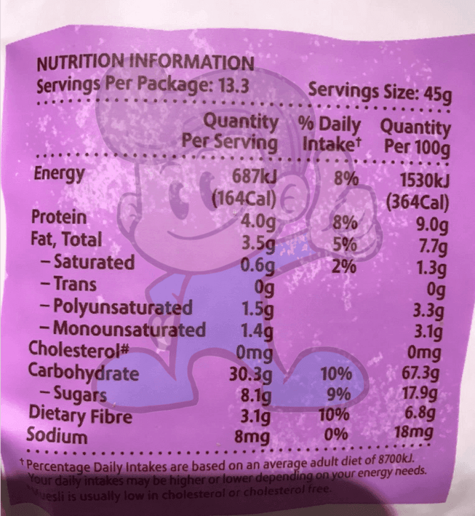 Monster Berry Muesli Bursting With Berries 600G Groceries