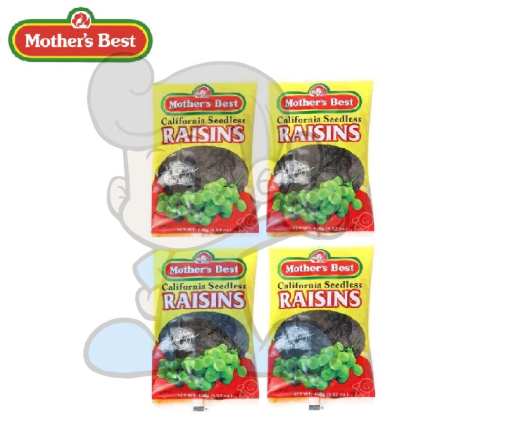 Mothers Best California Seedless Raisins (4 X 100 G) Groceries