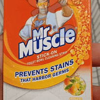 Mr. Muscle Stick On Toilet Bowl Cleaning Strip Citrus (4 X 30 G) Household Supplies