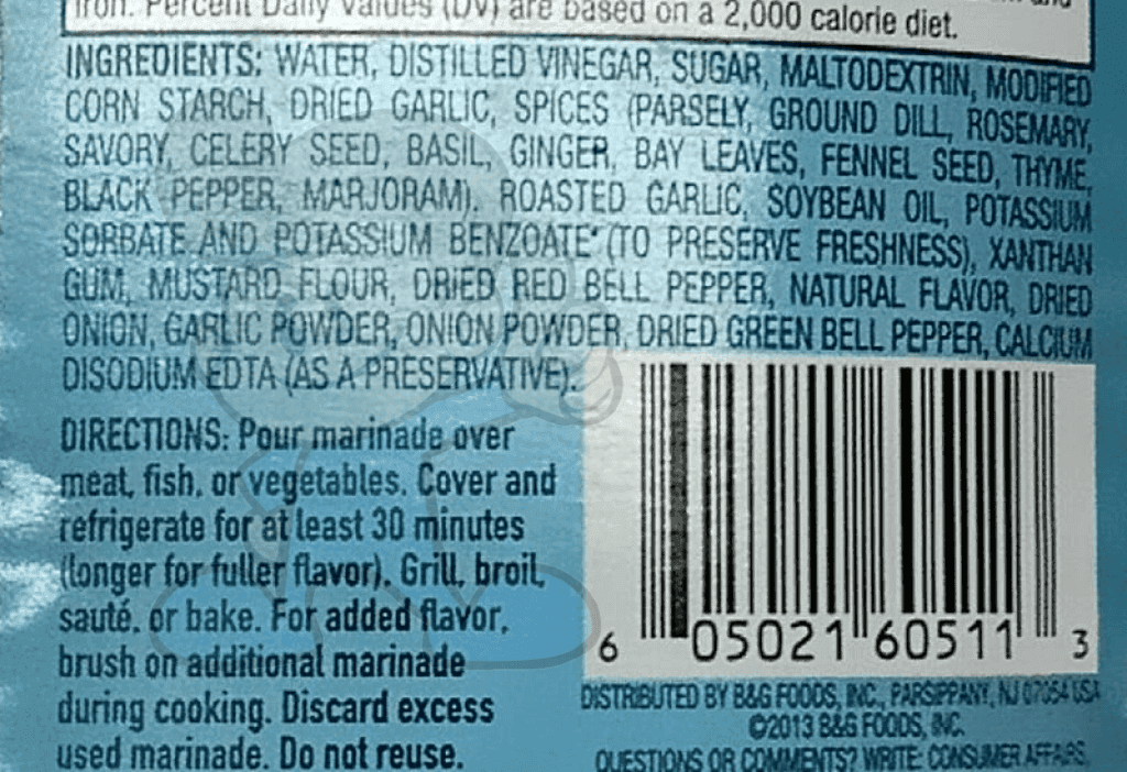 Mrs. Dash Garlic Herb Marinade 12 Fl. Oz. Groceries