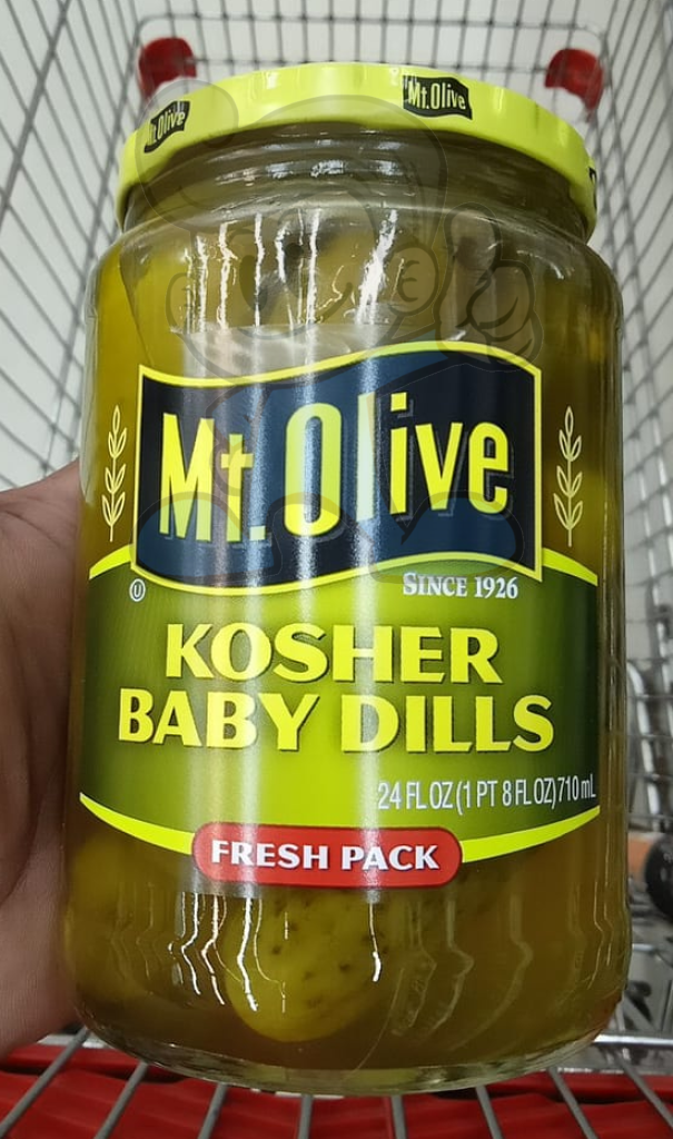 Mt. Olive Kosher Baby Dills Fresh Pack Jar 24Oz. Groceries