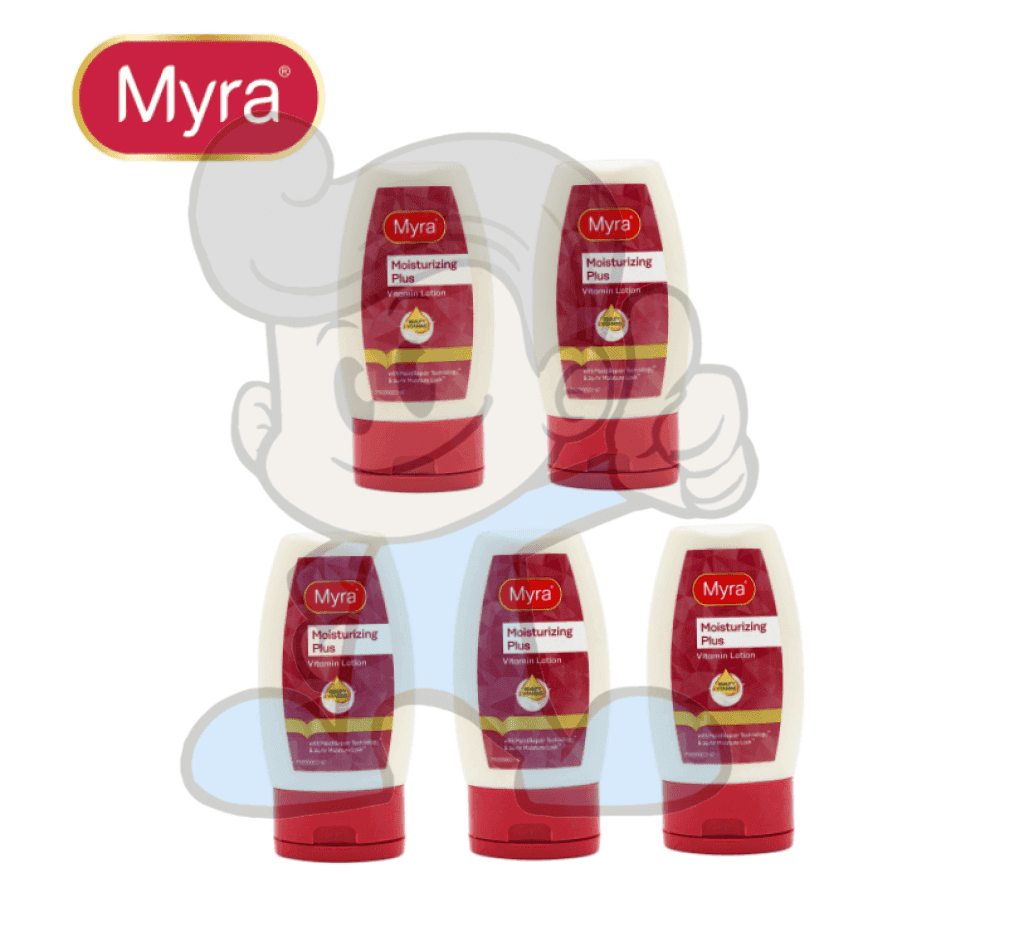 Myra Moisturizing Plus Vitamin Lotion (5 X 50Ml) Beauty