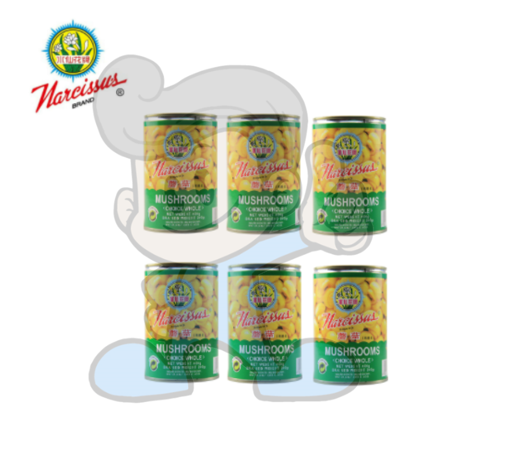 Narcissus Mushroom Whole (6 X 400G) Groceries