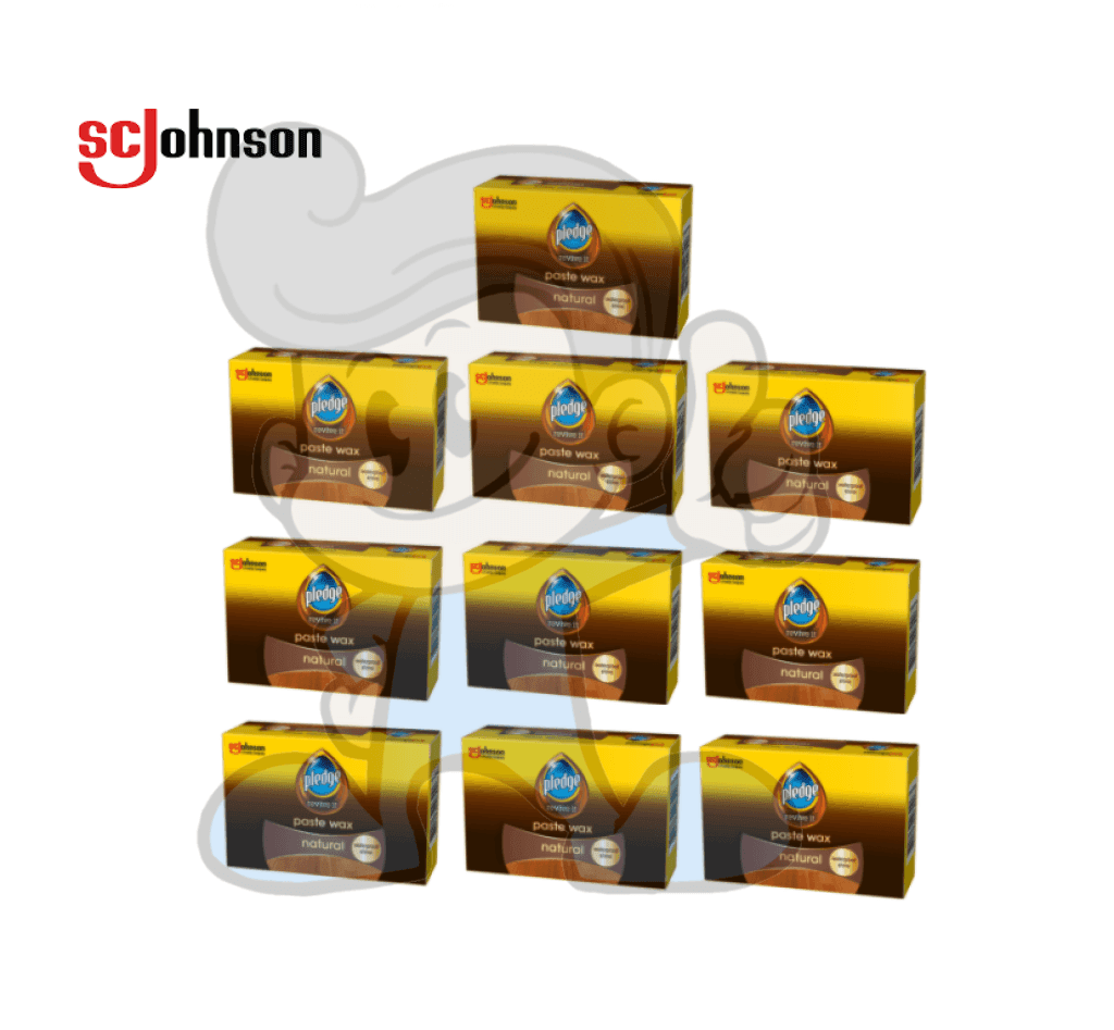 Pledge Revive It Paste Wax Natural Waterproof Shine (10 X 90G) Household Supplies