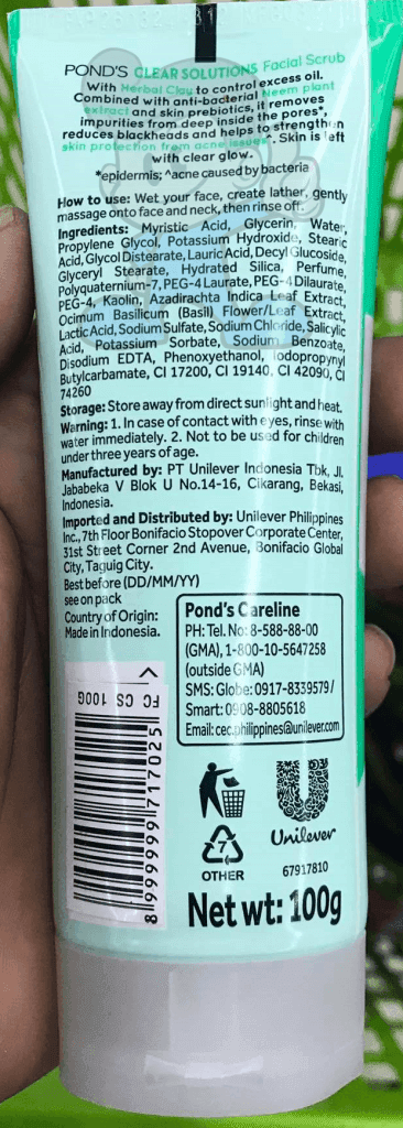 Ponds Clear Solutions Facial Scrub (2 X 100 G) Beauty