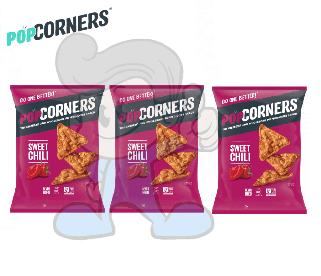 Popcorners Sweet Chili Flavor Corn Snacks (3 X 142G) Groceries