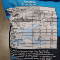 Popcorners White Cheddar Cheese Flavor Corn Snack (3 X 142G) Groceries