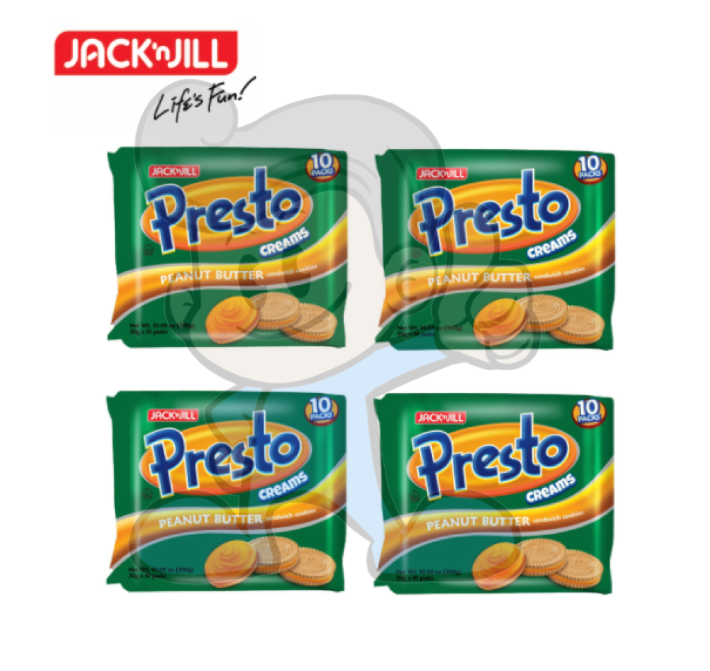 Presto Creams Peanut Butter Pack Of 4 (4 X 300G) Groceries