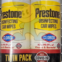 Prestone Disinfecting Car Wipes Clorox Fresh Scent (2 X 30S) Motors
