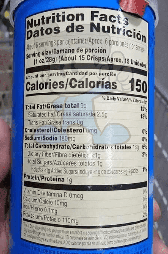 Pringles Salt & Vinegar (4 X 158G) Groceries