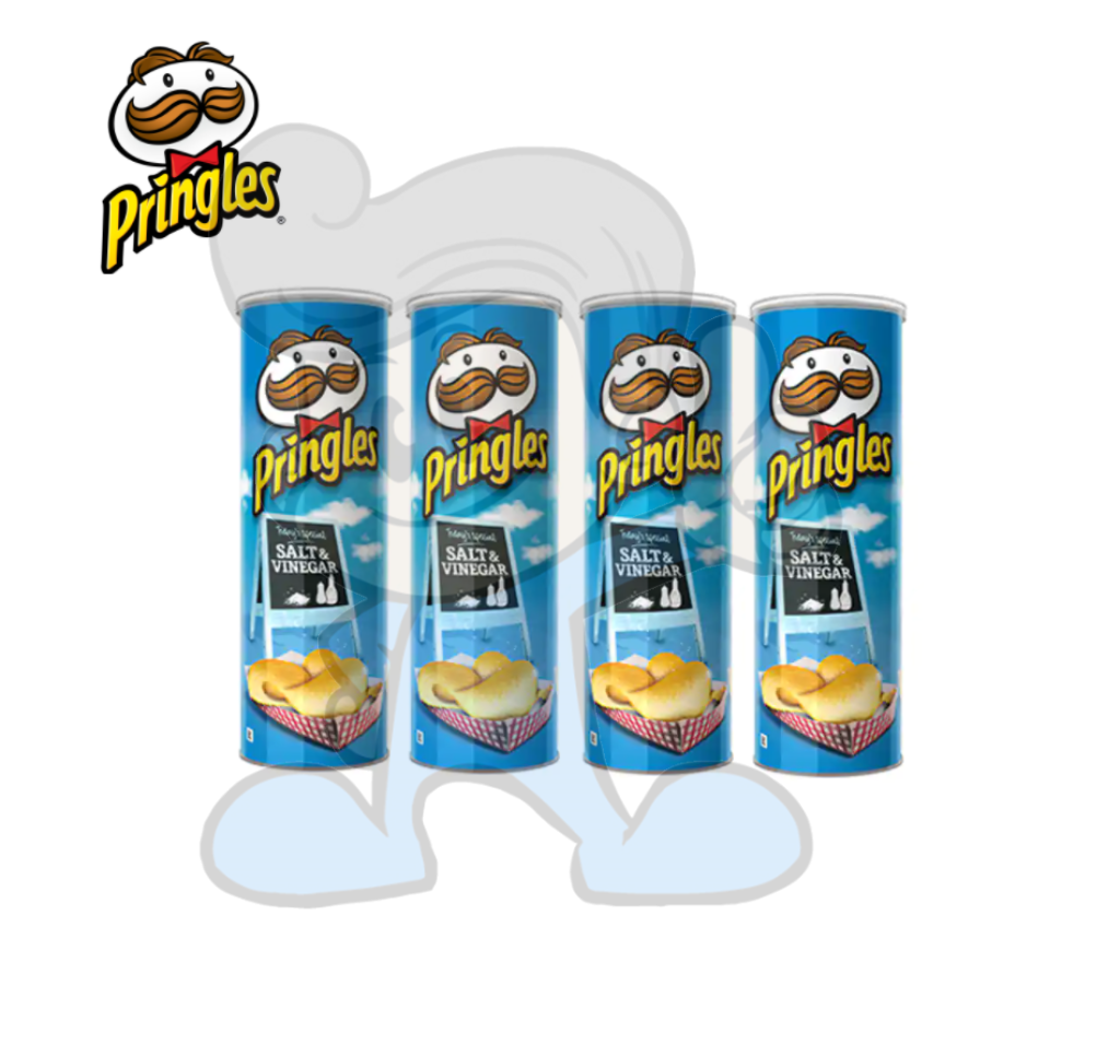 Pringles Salt & Vinegar (4 X 158G) Groceries